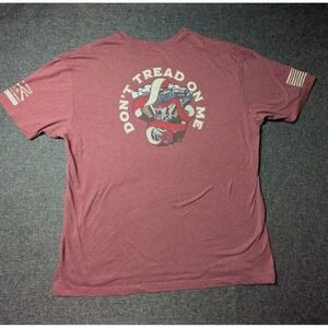 Grunt Style Shirt Mens 3XL Red Gadsden Snake T Shirt Well Defend Graphic Tee